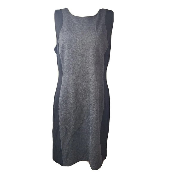 Marc New York Dress Womens Size 14 Andrew Mark Gray Sleeveless Pencil - Picture 1 of 8